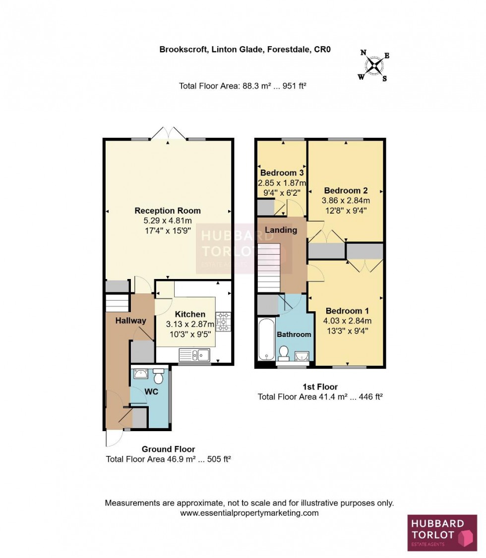 Floorplan for Linton Glade, Croydon