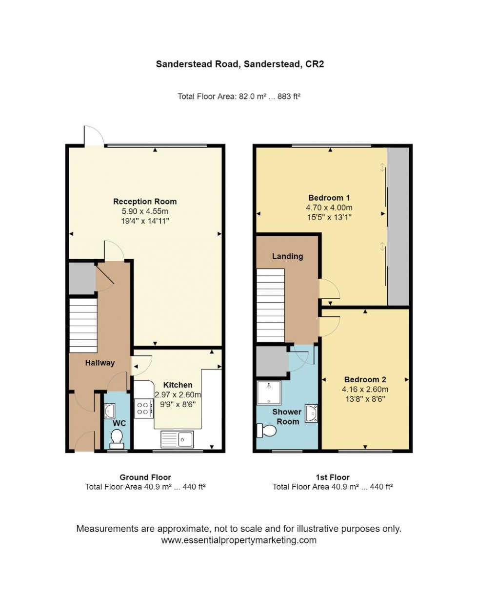 Floorplan for Sanderstead Road, Sanderstead