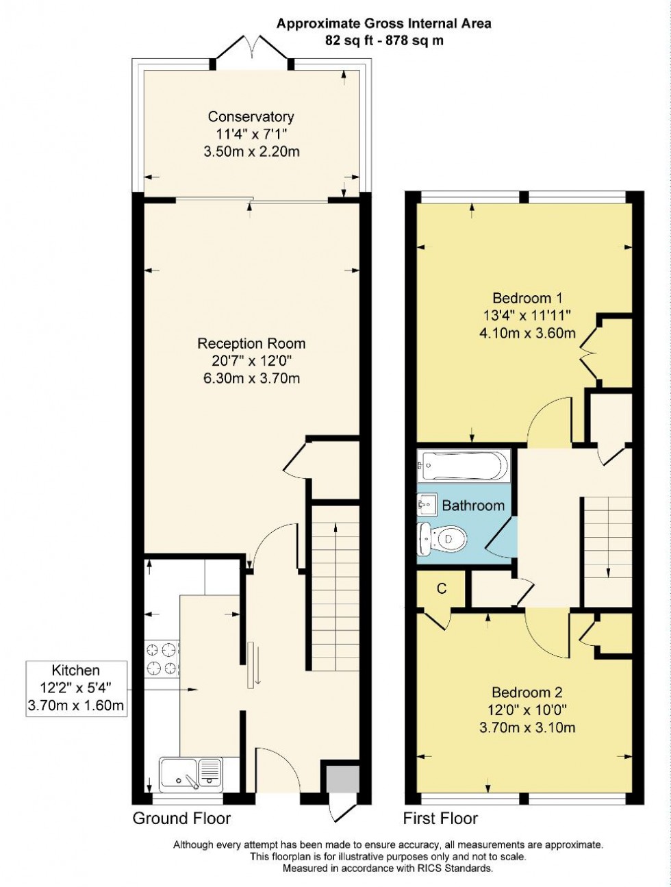 Floorplan for Court Wood Lane, Croydon