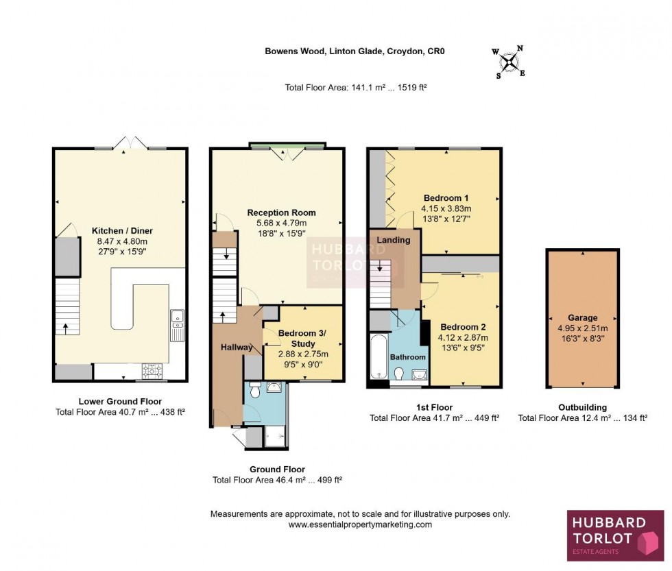 Floorplan for Linton Glade, Croydon