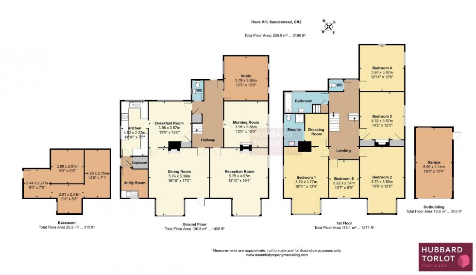 Floorplan for Hook Hill, Sanderstead