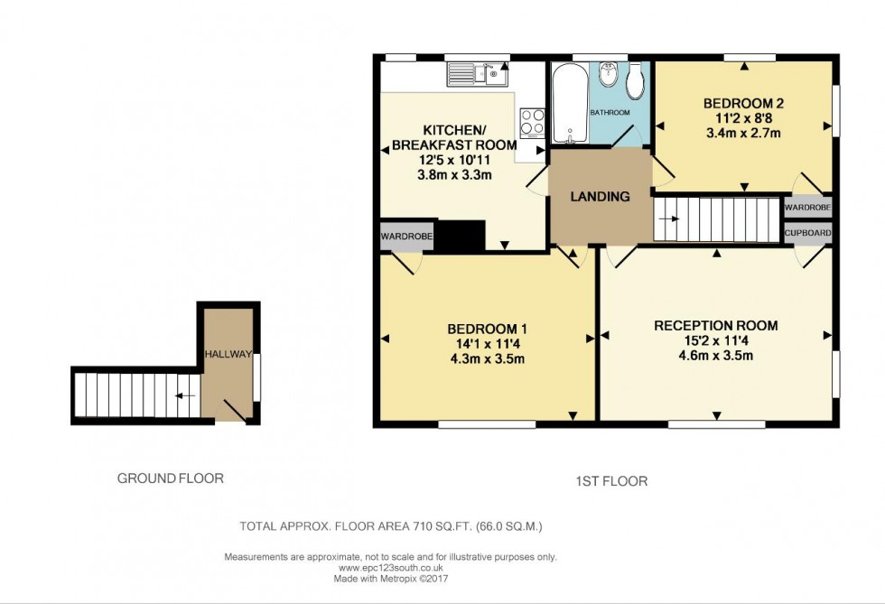 Floorplan for Farm Road, Warlingham