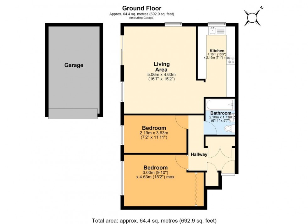 Floorplan for Aveling Close, Purley