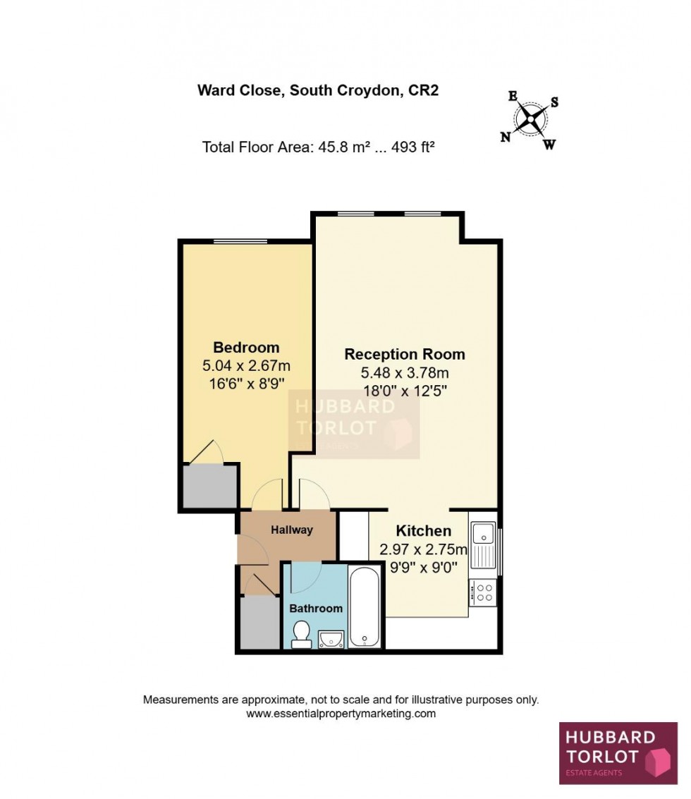 Floorplan for Ward Close, South Croydon